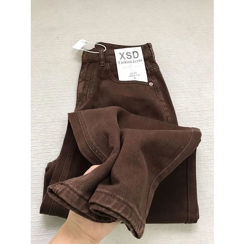 Coffee Tea Weight Loss - Dames Amerikaanse vintage koffiebruine slanke rechte