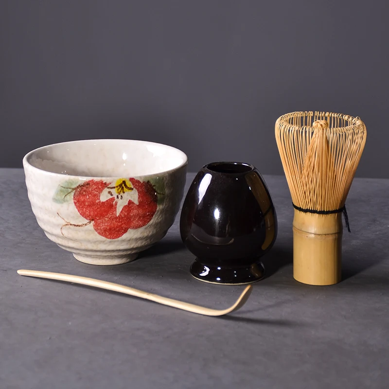 Matcha Whisk Set - Tangpin 4 stks/set Traditionele Matcha Giftset