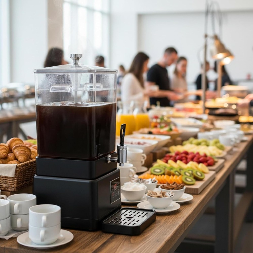 Coffee Tea Urn - Commerciële Koffiezetapparaat 10L Chocolademachine Elektrische Percolator