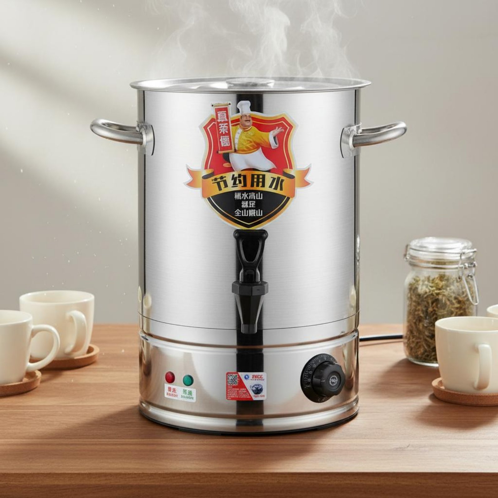 Coffee Tea Urn - 28-68L Elektrische Warmwaterkan met Verstelbare Temperatuur,
