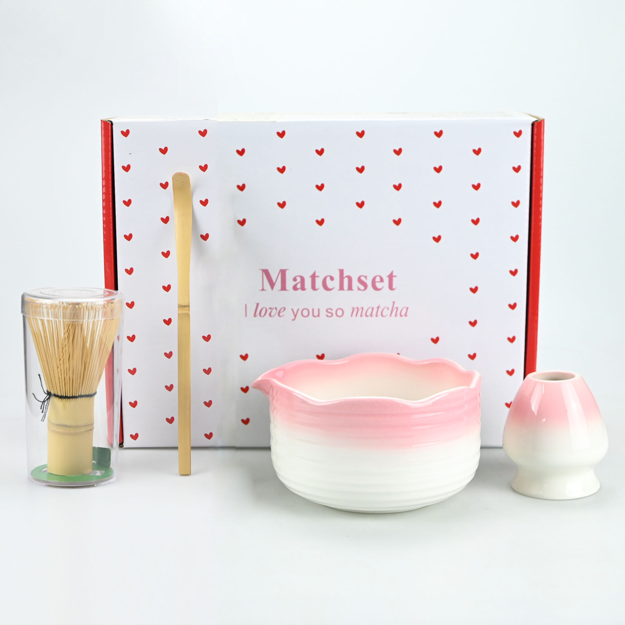 Matcha Whisk Set - 4 stks/set Song-dynastie Matcha-kommen, Matcha-maakgereedschap, borstels,