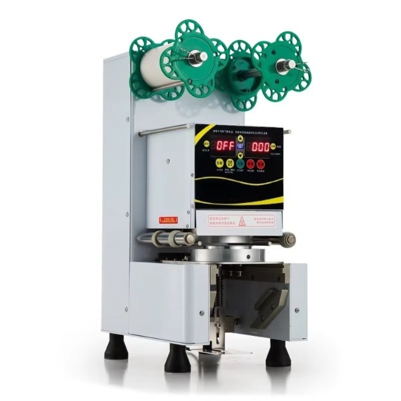 Coffee Tea Shop - Automatische plastic beker verzegelmachine, commercieel, met