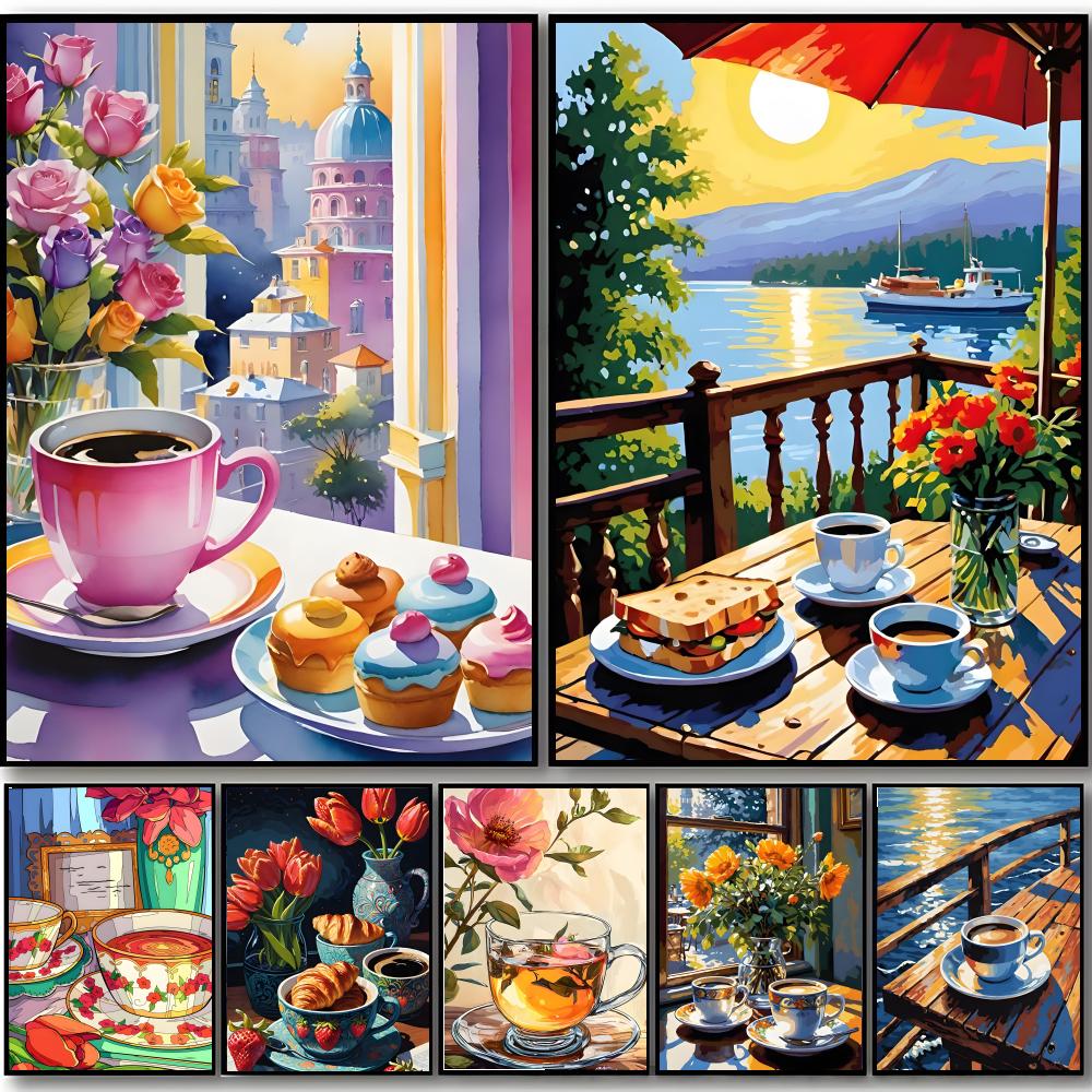 Coffee Tea Poster - Zoete, gezellige, delicate kunst A-Afternoon Tea
