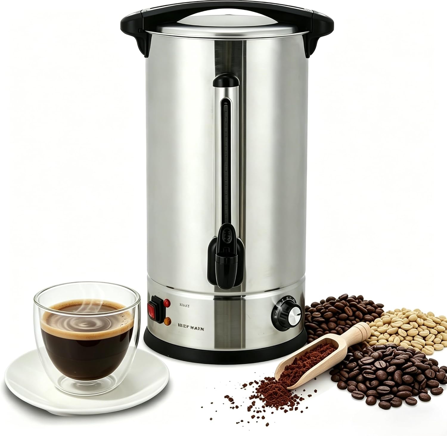 Coffee Tea Urn - Tacleekii 18L Commerciële Koffie-urn, Snel Zetten