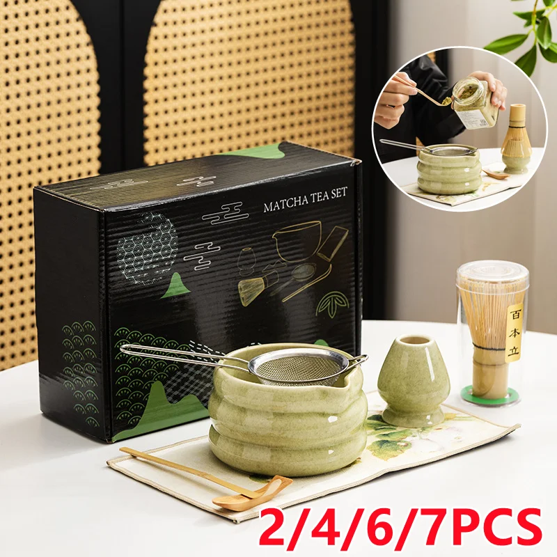 Matcha Whisk Set - 2/4//7PCS Japanse Matcha Set Handgemaakte Thuis