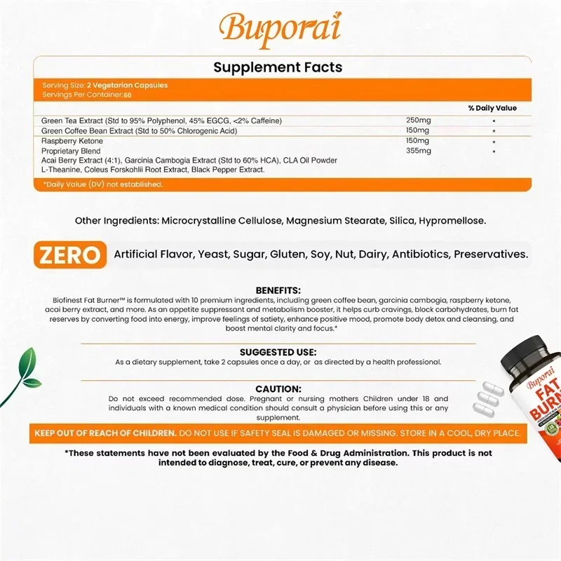 Capsules voor vetverbrander -  - Coffee Tea Weight Loss recensie en prijs