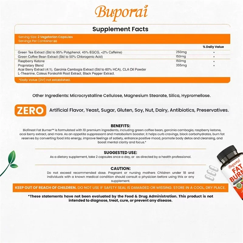 Capsules voor vetverbrander -  - Coffee Tea Weight Loss recensie en prijs
