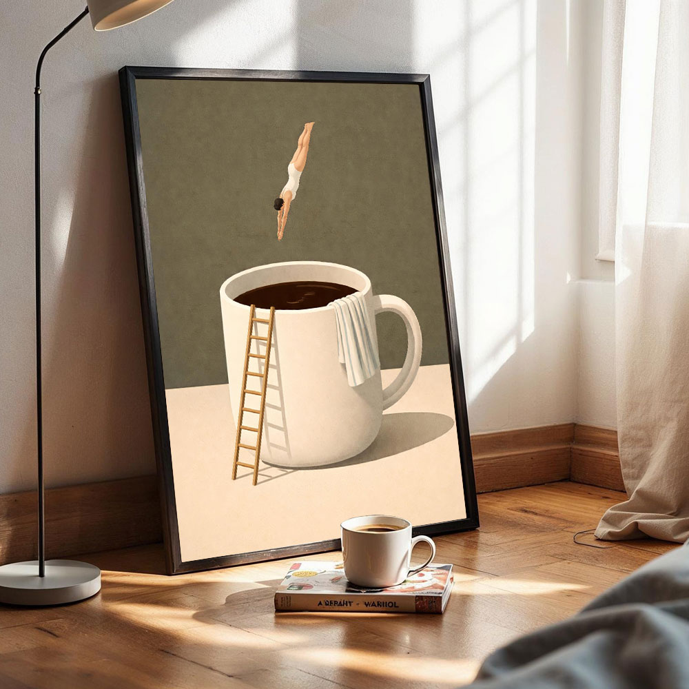 1 stuk frameloze Coffee Advent - Coffee Tea Poster recensie en prijs