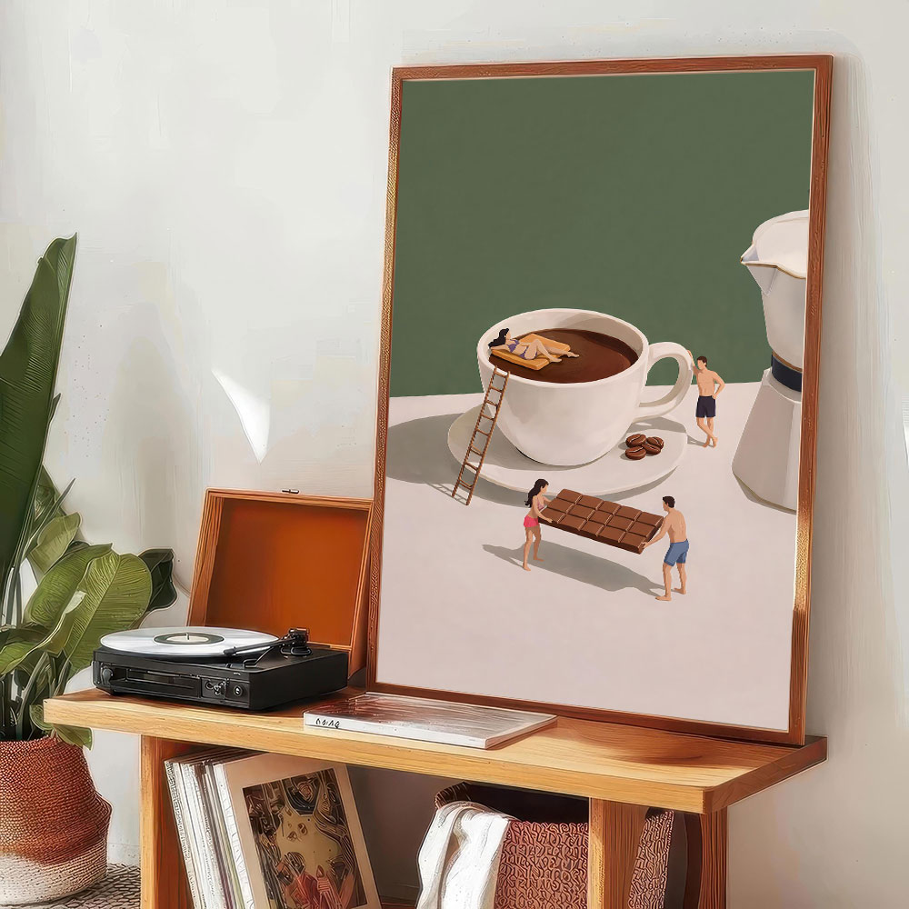 1 stuk frameloze Coffee Advent - Coffee Tea Poster recensie en prijs