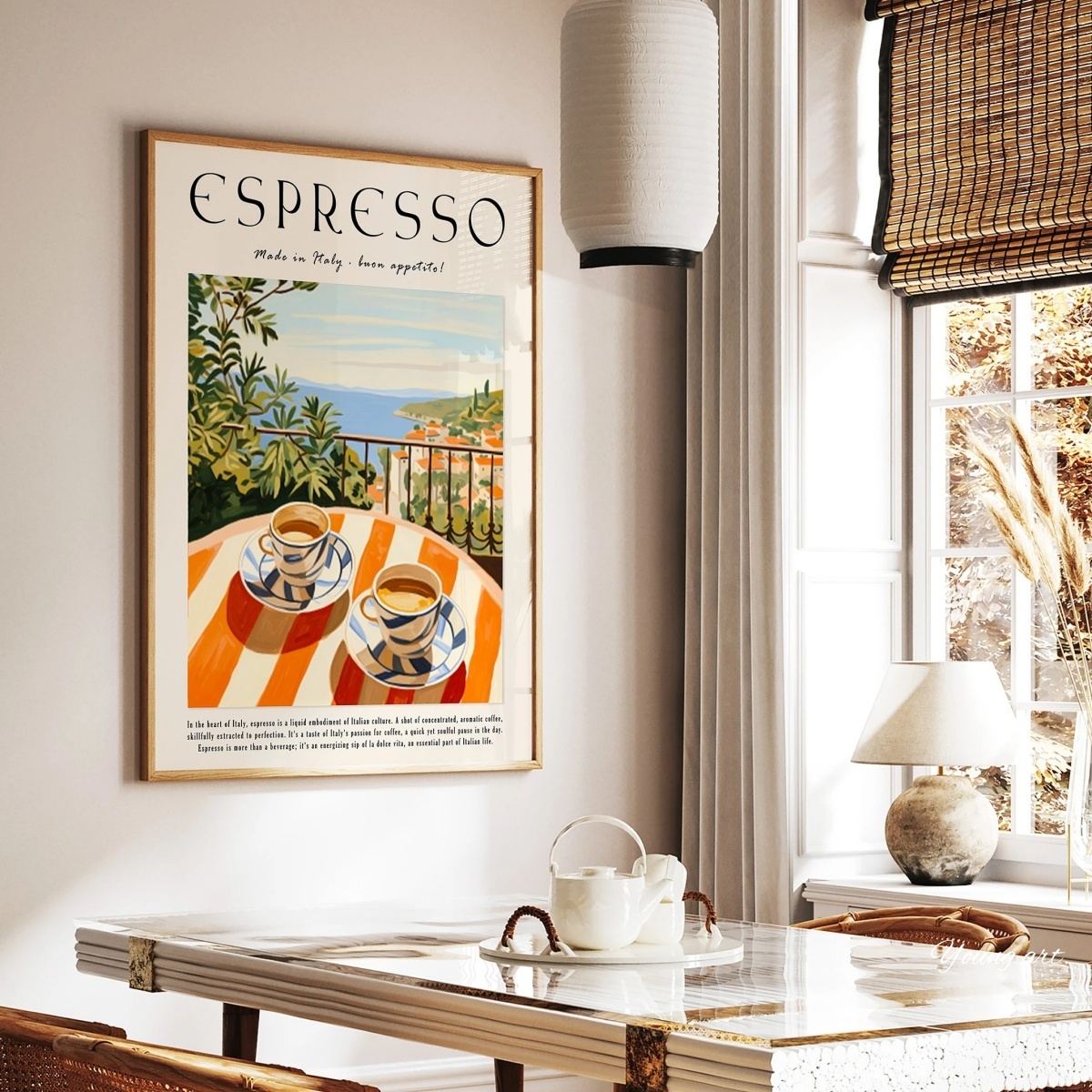 Italiaanse Espresso Koffie Can - Coffee Tea Poster recensie en prijs