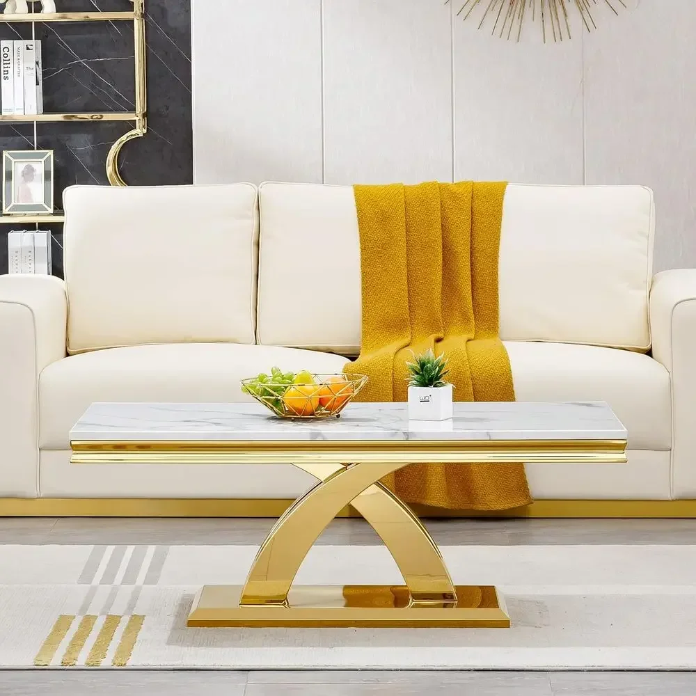 Luxe witte marmeren salontafel - Coffee Tea Or recensie en prijs
