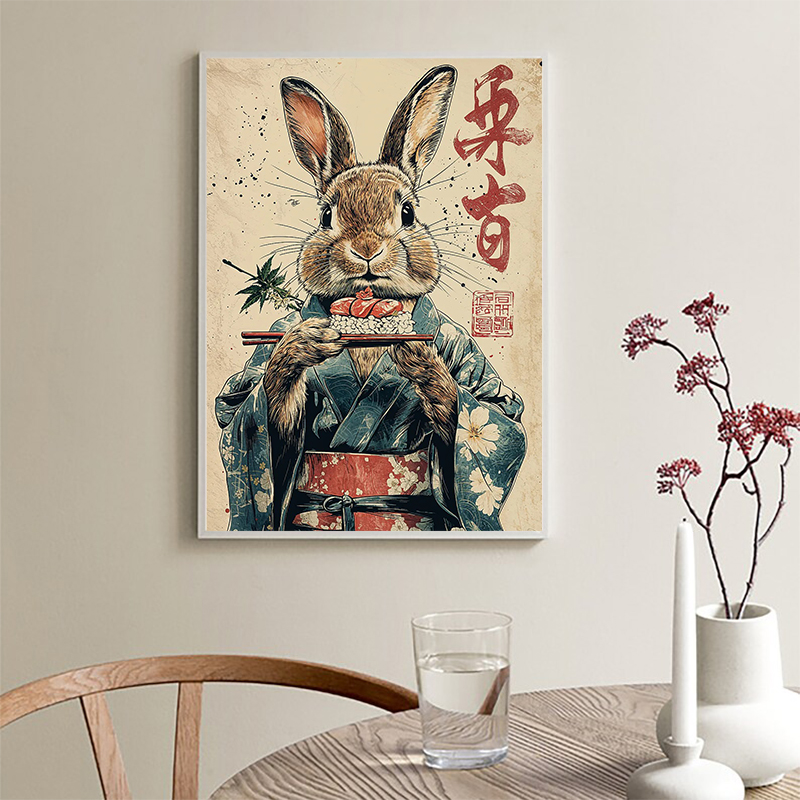 Retro Japanse Kikker Drinken K - Coffee Tea Poster recensie en prijs