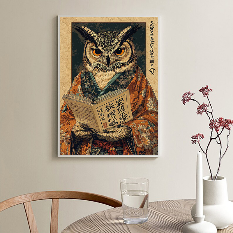 Retro Japanse Kikker Drinken K - Coffee Tea Poster recensie en prijs
