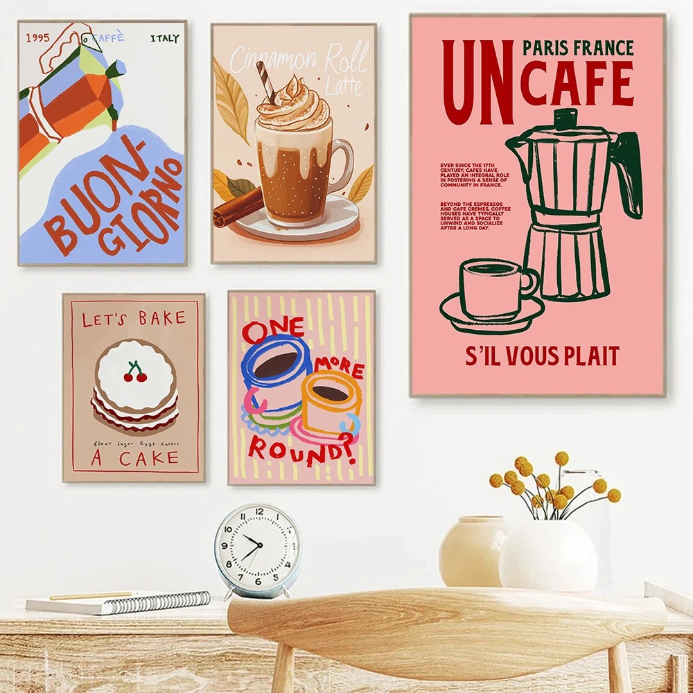 Coffee Shop Afternoon Tea Croi - Coffee Tea Poster recensie en prijs