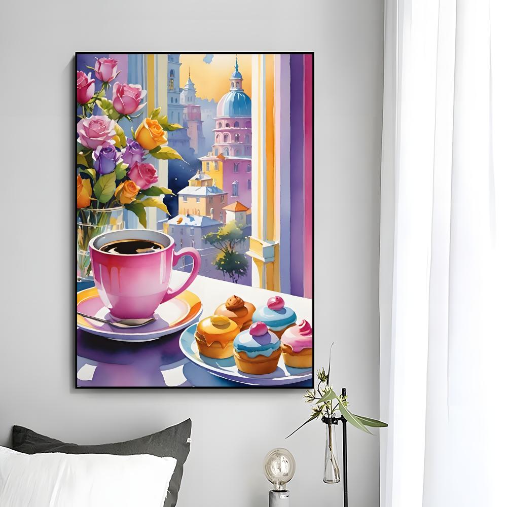 Zoete, gezellige, delicate kun - Coffee Tea Poster recensie en prijs