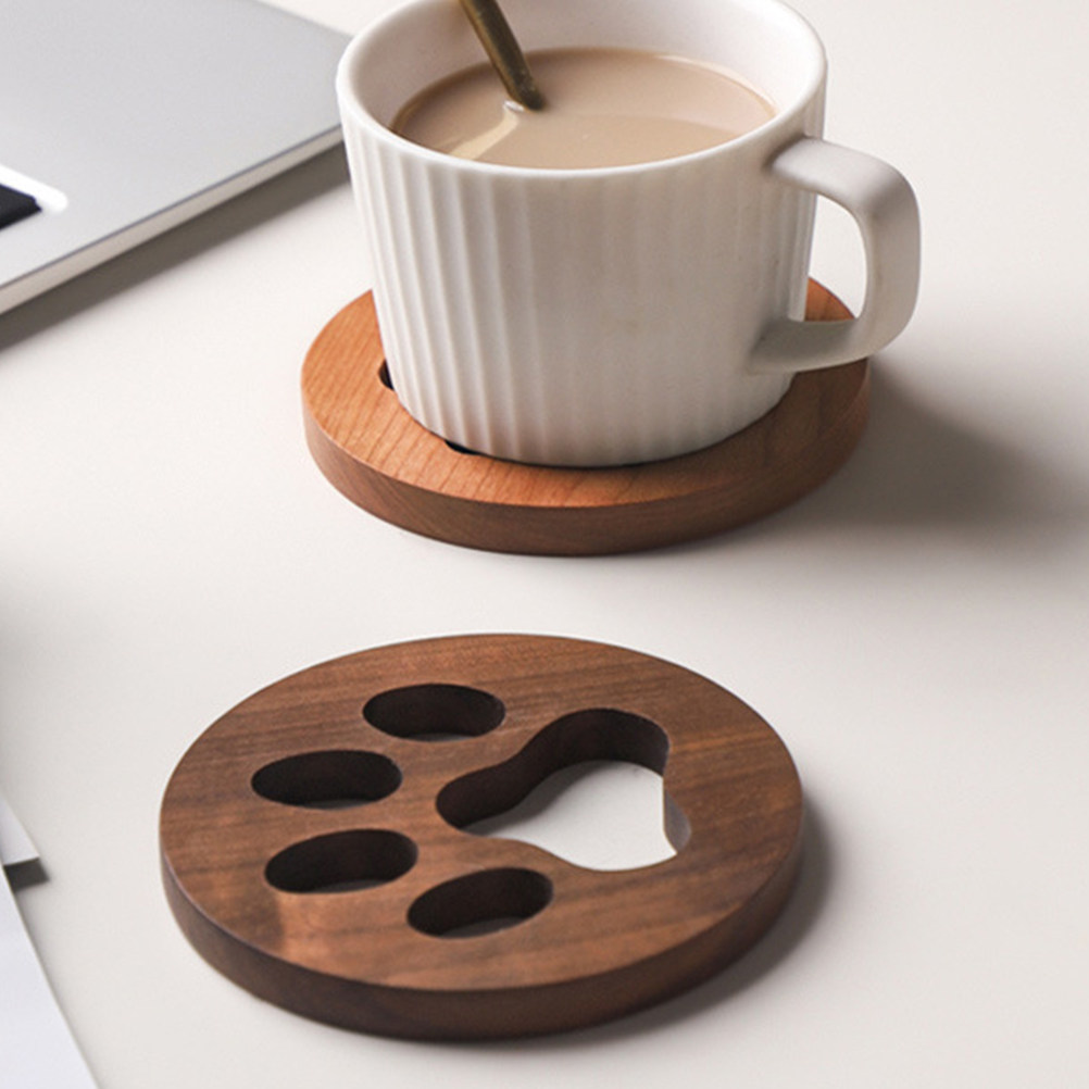 Houten onderzetter theemat pre - Coffee Tea Shop recensie en prijs