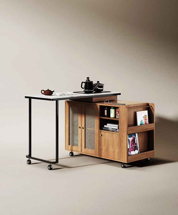 Kleine massief houten theetafe - Coffee Tea Unit recensie en prijs