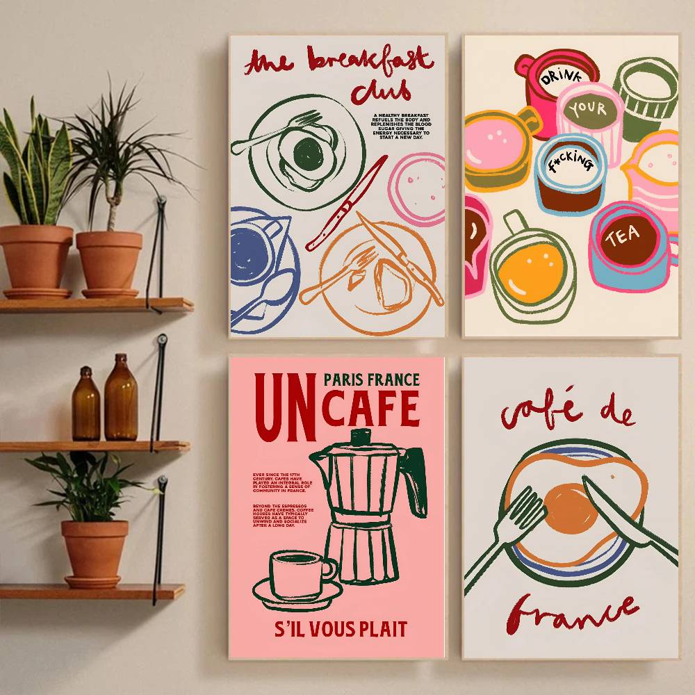 Koffieshop Afternoon Tea Crois - Coffee Tea Poster recensie en prijs