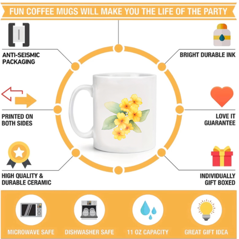 Keramische mok met witte en ge - Coffee Tea Break recensie en prijs