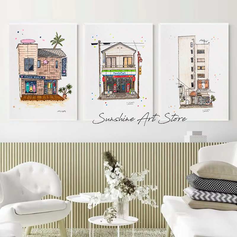 Traditionele Japanse gebouwcon - Coffee Tea Poster recensie en prijs