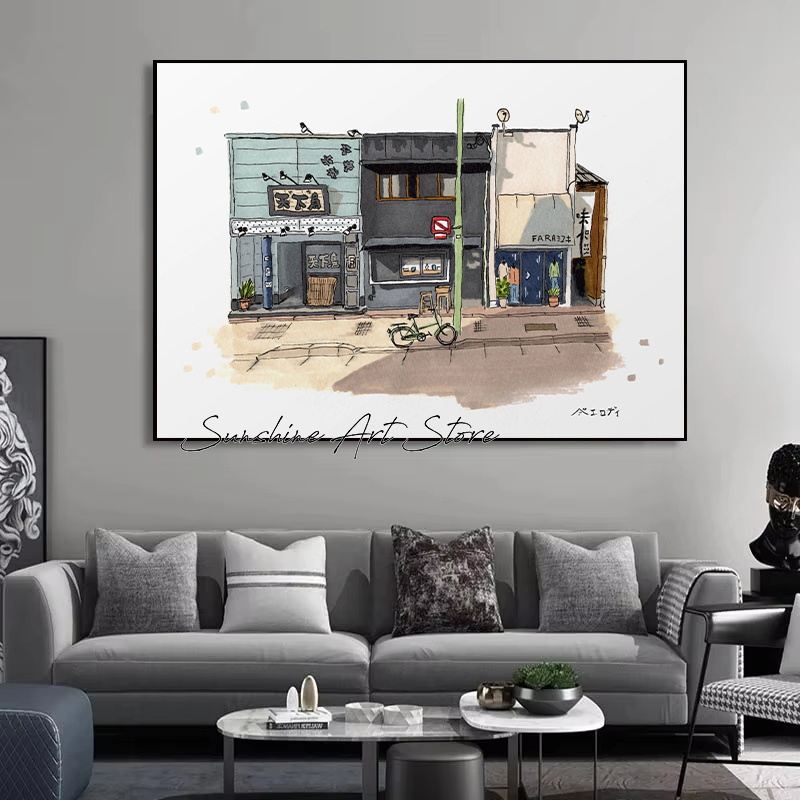 Traditionele Japanse gebouwcon - Coffee Tea Poster recensie en prijs