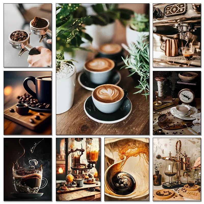 Vintage Koffieboon Hand Koffie - Coffee Tea Poster recensie en prijs