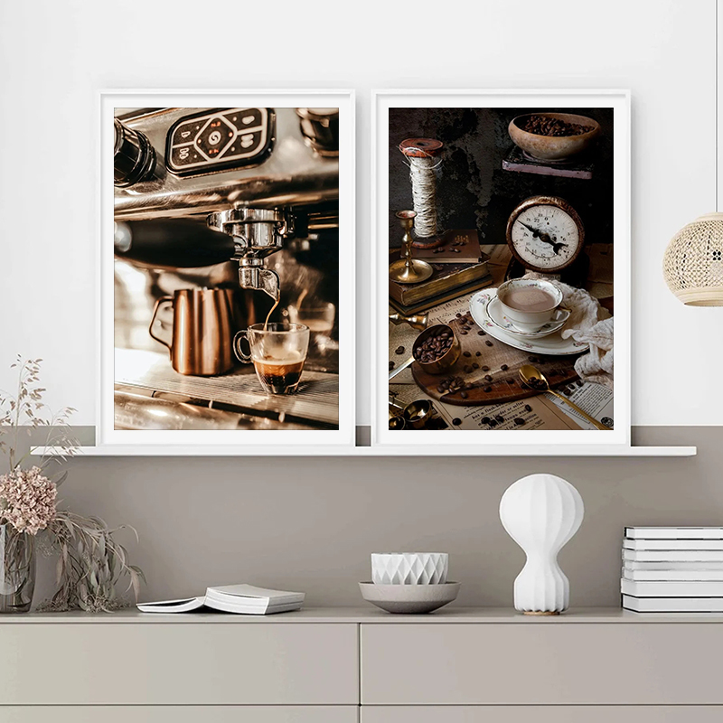 Vintage Koffieboon Hand Koffie - Coffee Tea Poster recensie en prijs