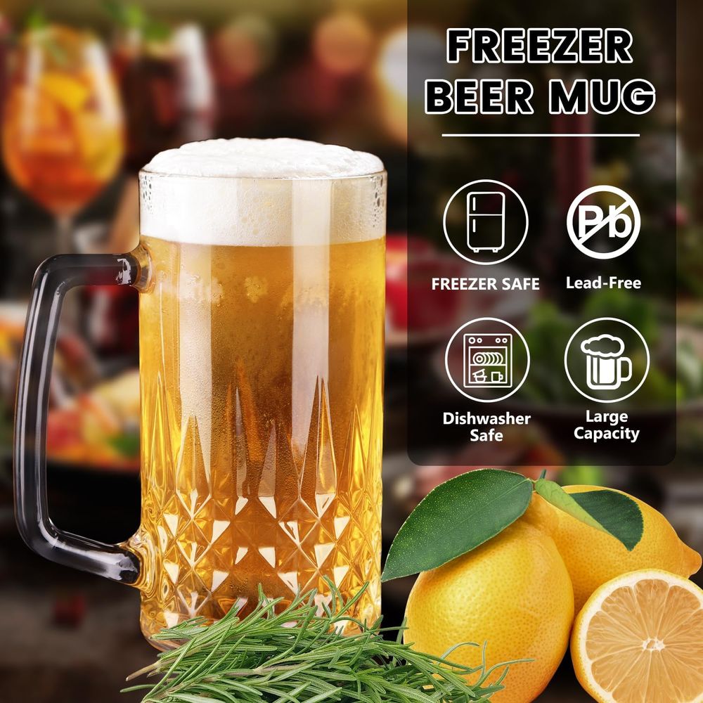 Set van 4 zware glazen mokken  - Coffee Tea Or recensie en prijs