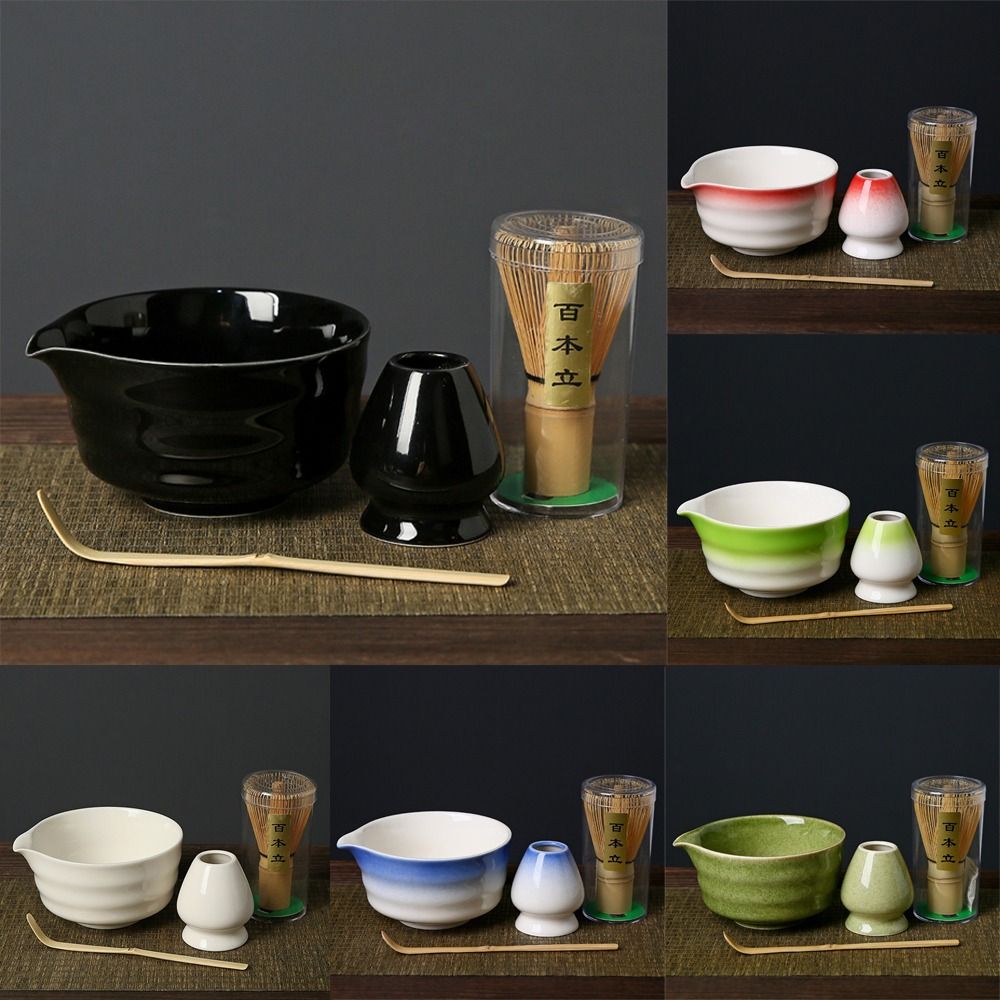 4 STKS Nieuwe Bamboe Keramisch - Matcha Whisk Set recensie en prijs