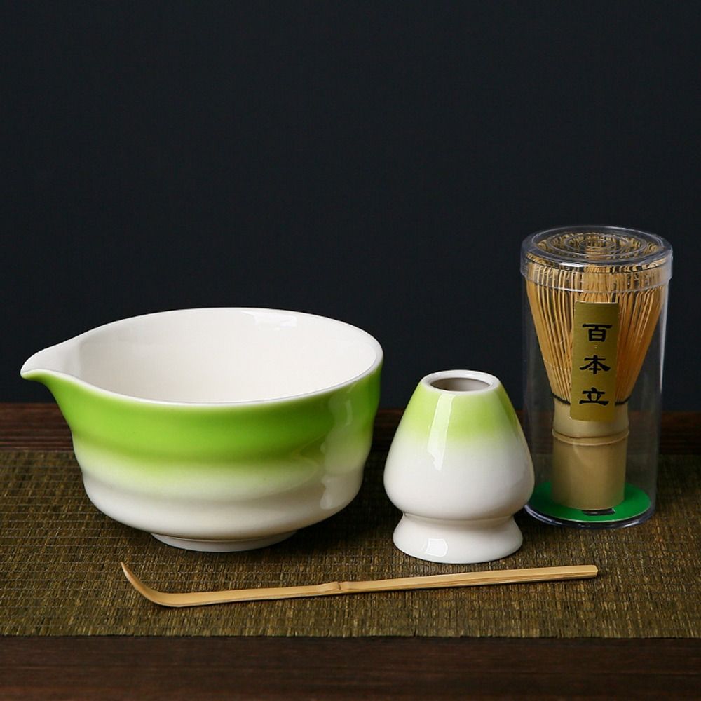 4 STKS Nieuwe Bamboe Keramisch - Matcha Whisk Set recensie en prijs